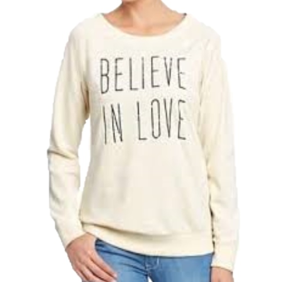 Old Navy Creme Pull Over Sweat Shirt - Picture 2 of 3